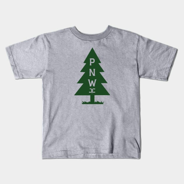 PNW Tree Kids T-Shirt by JCclothing16